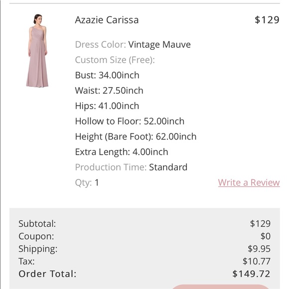 Azazie Bridesmaid Dress✨ - Picture 6 of 7